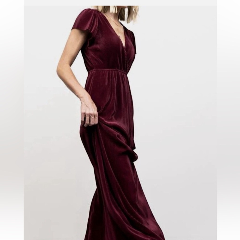 Baltic Born Athena Burgundy Gown